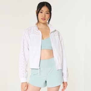 Gilly Hicks Matching Set- Active Eyelet Windbreaker and Active Eyelet Shorts- S